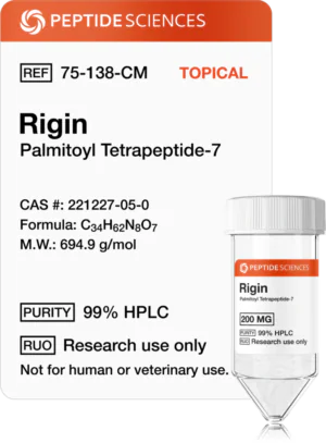 rigin_peptide.png Rigin 200mg (Palmitoyl Tetrapeptide-7)